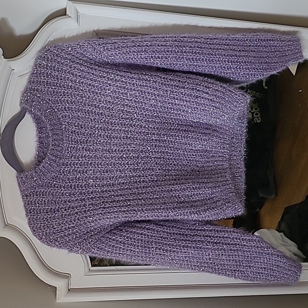 Sparkly Cropped Sweater